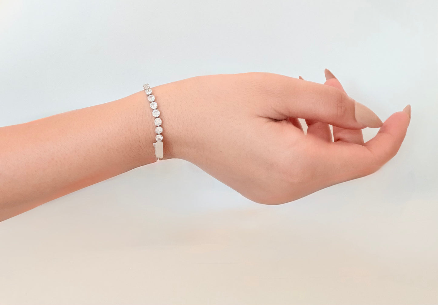 Diana Tennis Bracelet - 4mm | Silver