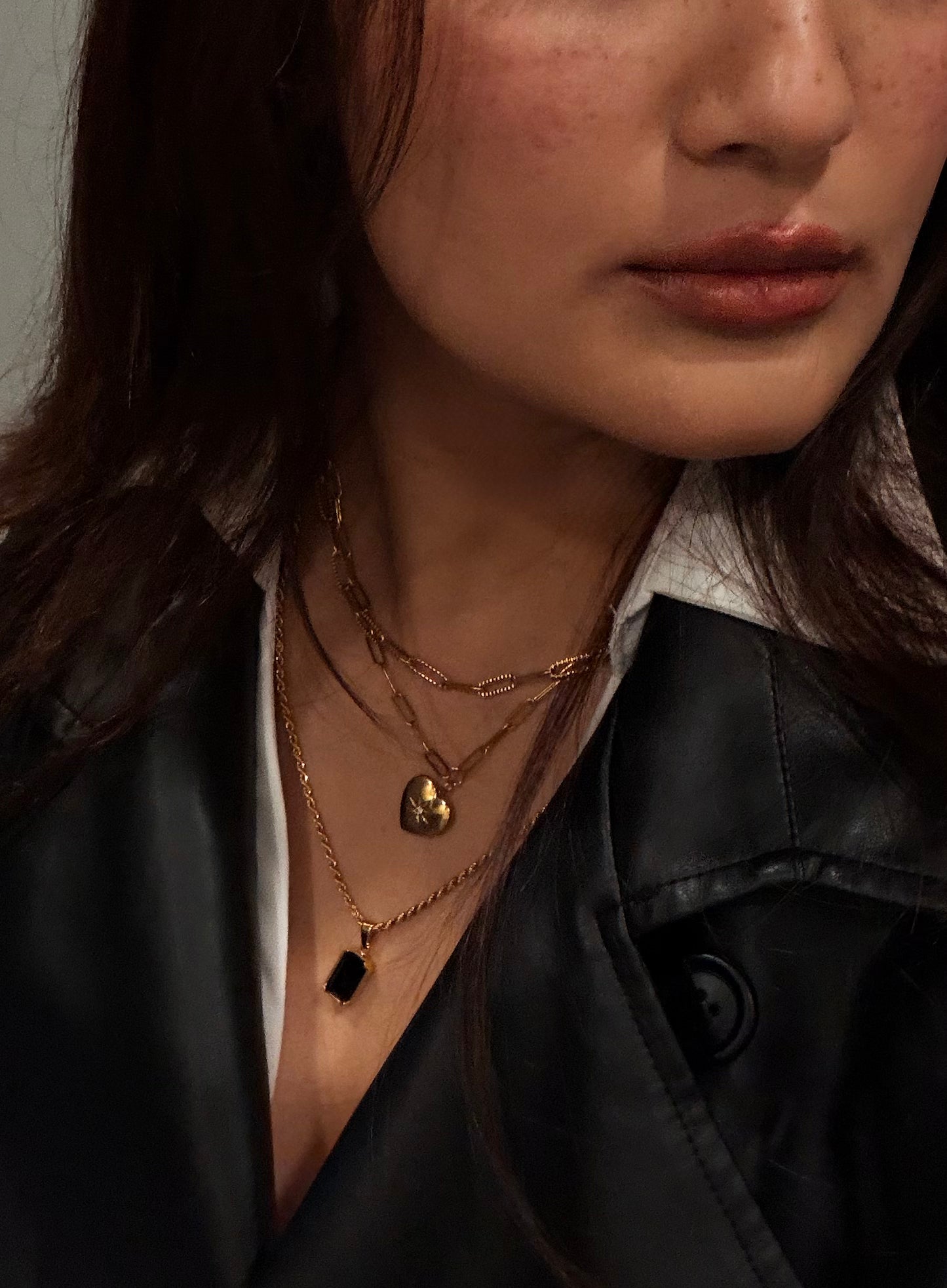 Gold Paperclip Chain Necklace