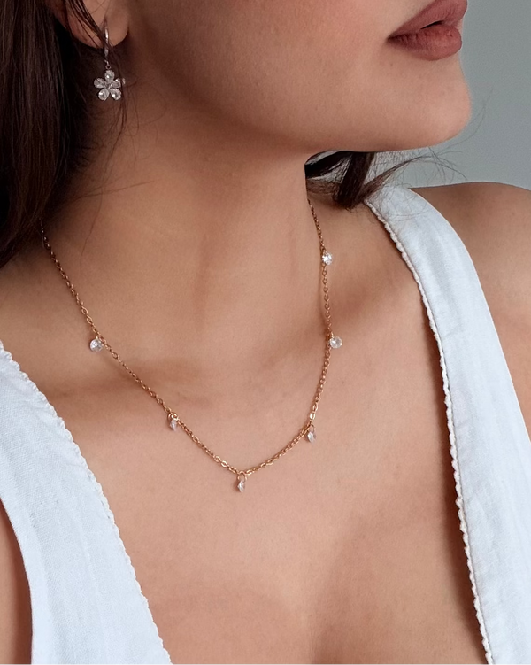 Stella CZ Dangle Necklace