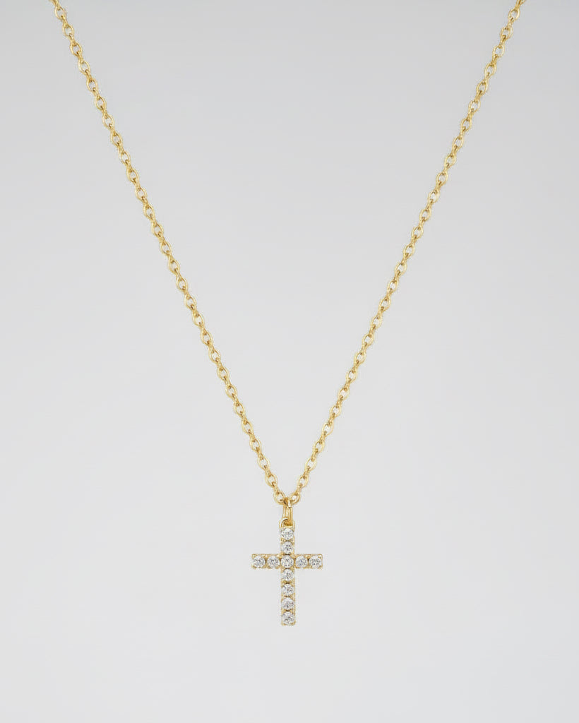Cross Necklace - Gold