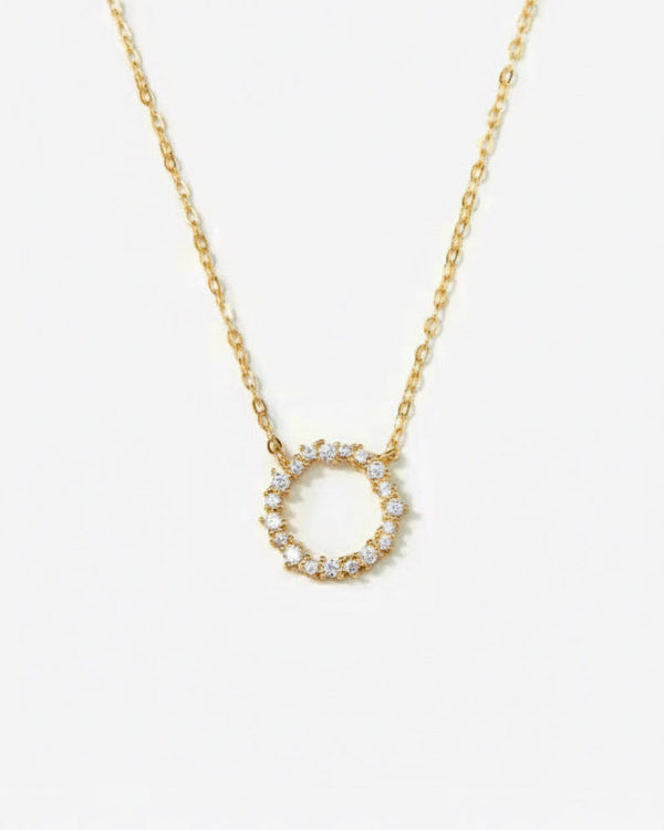 Sterling Silver Loop Pendant Necklace