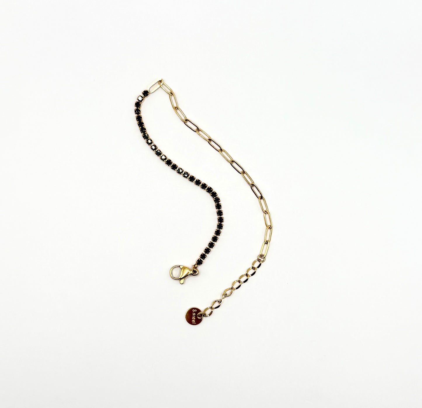 Tennis Paperclip Chain Bracelet - 2mm