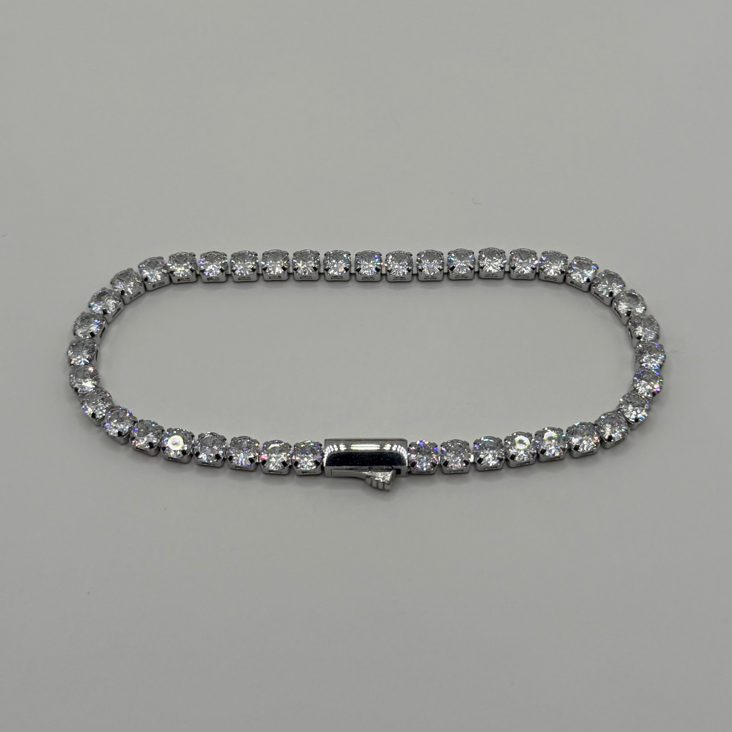 Diana Tennis Bracelet - 4mm | Silver