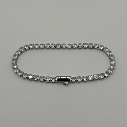 Diana Tennis Bracelet - 4mm | Silver