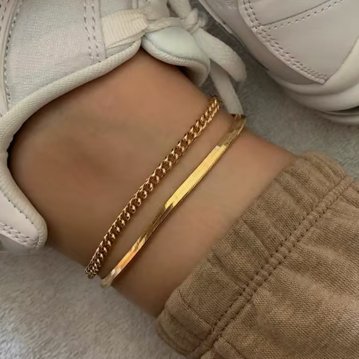 Layered Anklet