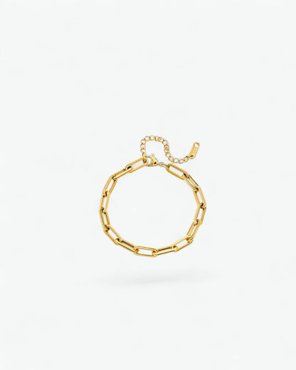 Paperclip Chain Bracelet - Gold
